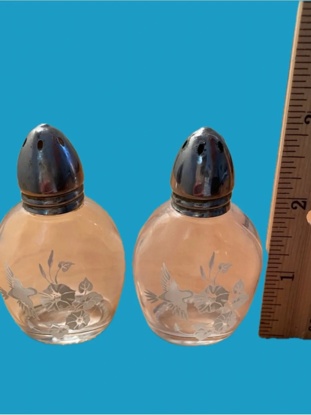 Vintage Salt and Pepper Shakers, Avon, 24% Lead Crystal